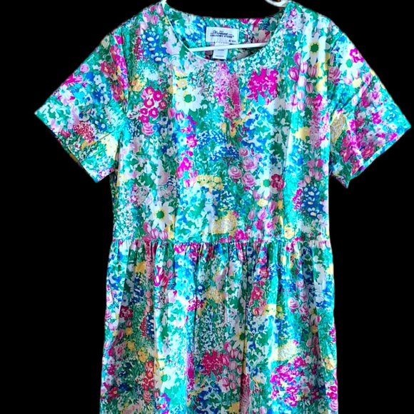 MEDIUM 100% cotton lovely floral midi dress from Vermont Country Store - Picture 2 of 10